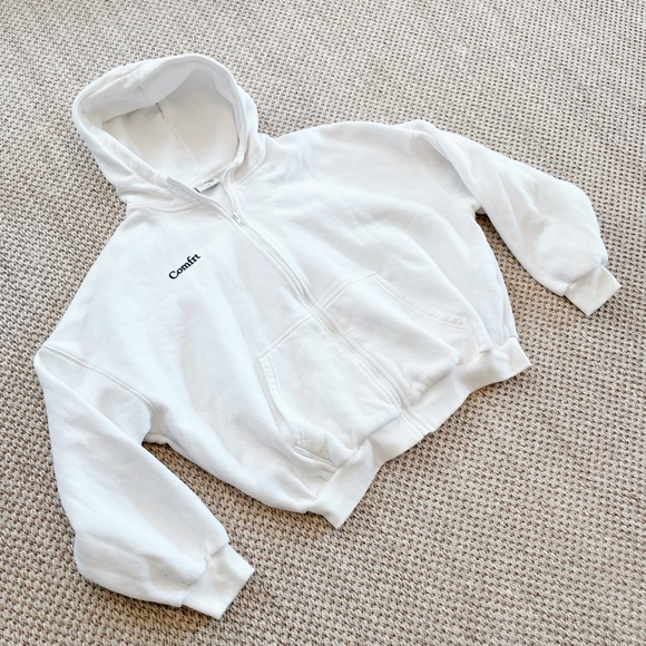 Comfrt Cloud Zip Hoodie white small - oversized - perfect condition! - Picture 3 of 10